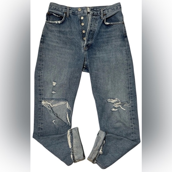 Agolde Blue Denim Jeans ankle women’s 26 - Picture 1 of 3